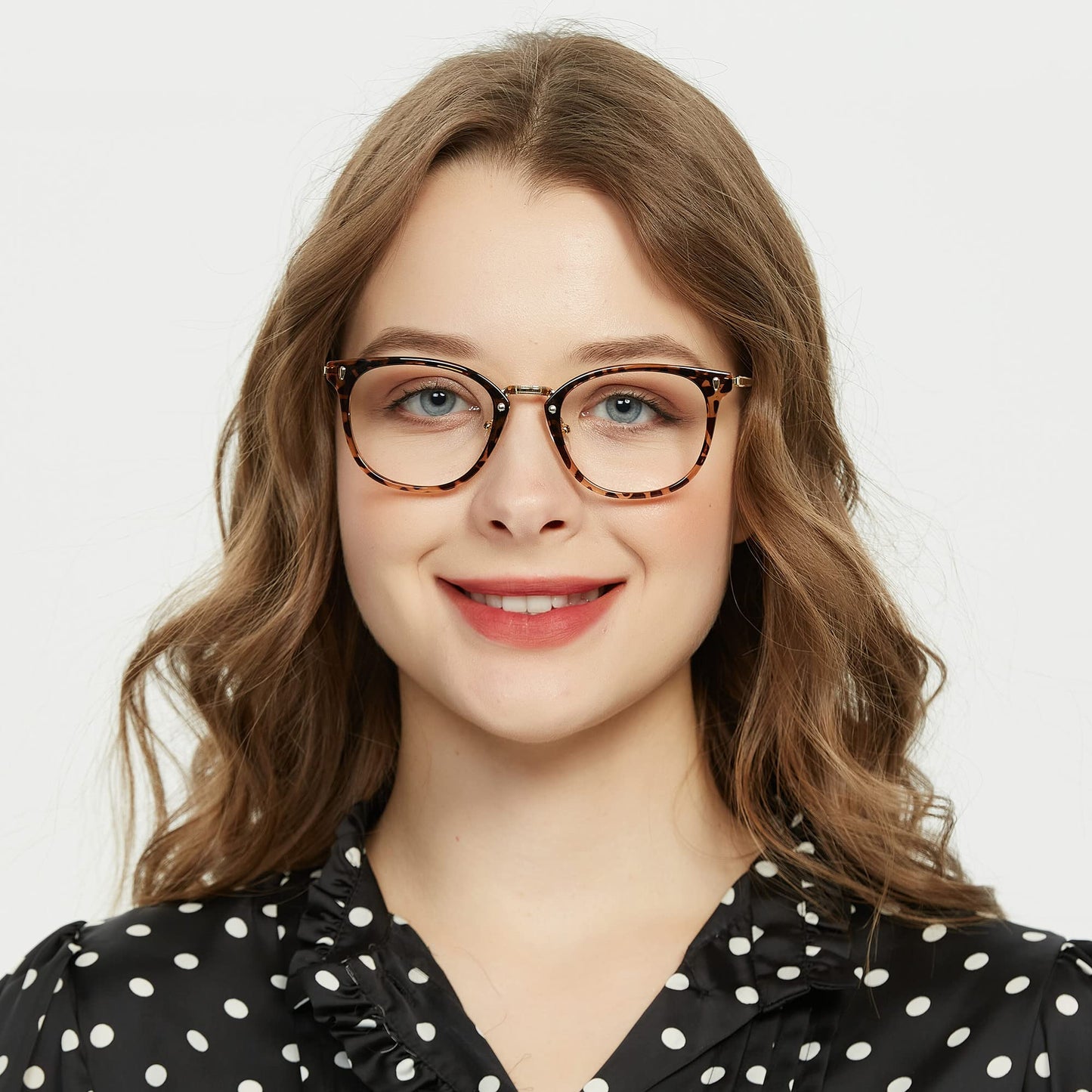 GUDVUE Blue Light Glasses, Computer/Gaming/TV/Phones Glasses for Women/men, Anti Glare/UV400/Eye Strain, Oval Leopard