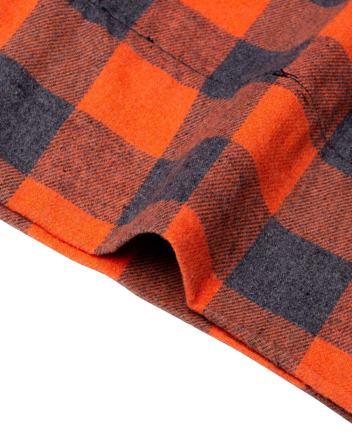 Alimens & Gentle Mens Heavyweight Flannel Plaid Pajama Pants 100% Cotton Sleep Lounge Pant Orange Grey Medium