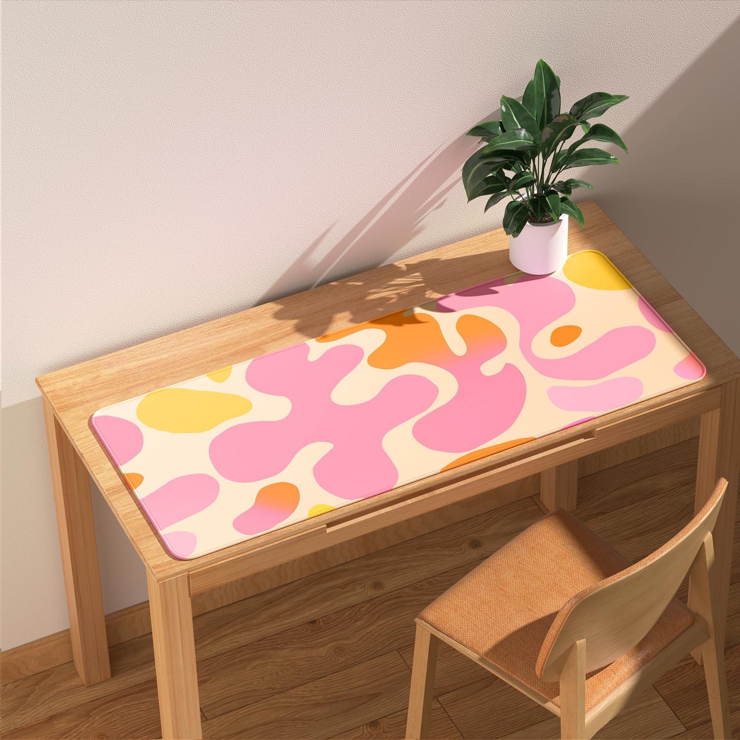 EFISH Japanese Mouse Pad (800 * 300 * 3 MM) Extended Large Mouse Mat Desk Pad, Stitched Edges Mousepad,Non-Slip Rubber Base,XL Gaming Mouse Pad for Office & Home