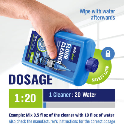 WoldoClean Floor Cleaner for Mopping Robots 750ml - Universal Streak-Free Cleaning for All Mopping & Vacuum Robots