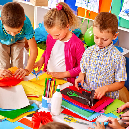 8" Scissors Bulk 6-Pack, All Purpose Scissors Stainless Steel Sharp for Office Home General Use Craft Supplies, High/Middle School Classroom Class Older Kids Scissor Set, Right/Left Handed