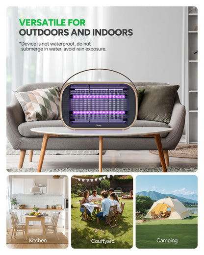 Buzbug LED Bug Zapper Outdoor Indoor, Durable 10 Years Lifespan Lamp,Portable Camping Mosquito Zapper, Fly Trap Mosquito Trap-MA015C