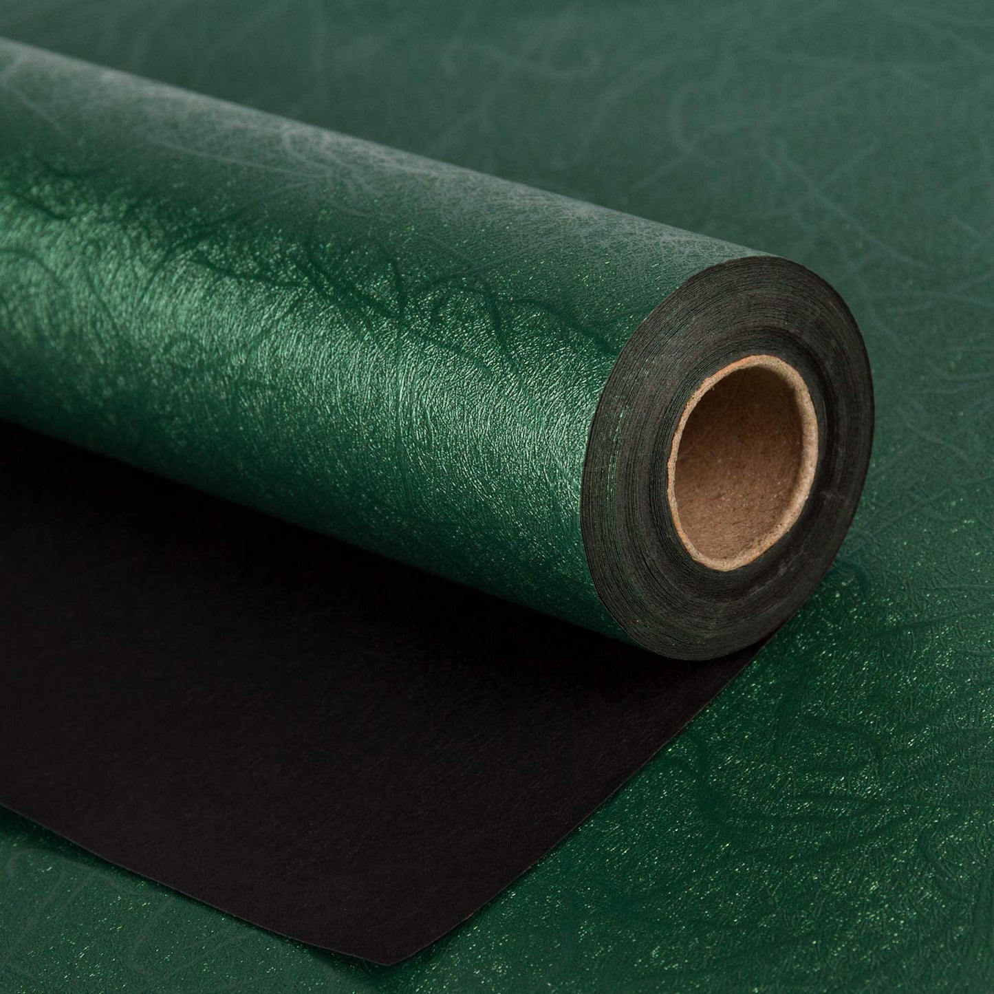 WRAPAHOLIC Green Wrapping Paper Roll - Mini Roll - 17 Inch x 16.5 Feet - Reversible Green and Black for Christmas, Birthday, Wedding, Baby Shower
