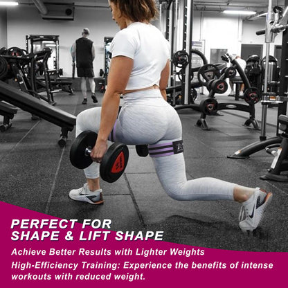 BFR Occlusion Bands for Women Glutes,Blood Flow Restriction Bands for Legs, Butt & Hip Building, Workouts, Best Fabric Resistance Bands for Squat Butt & Thigh