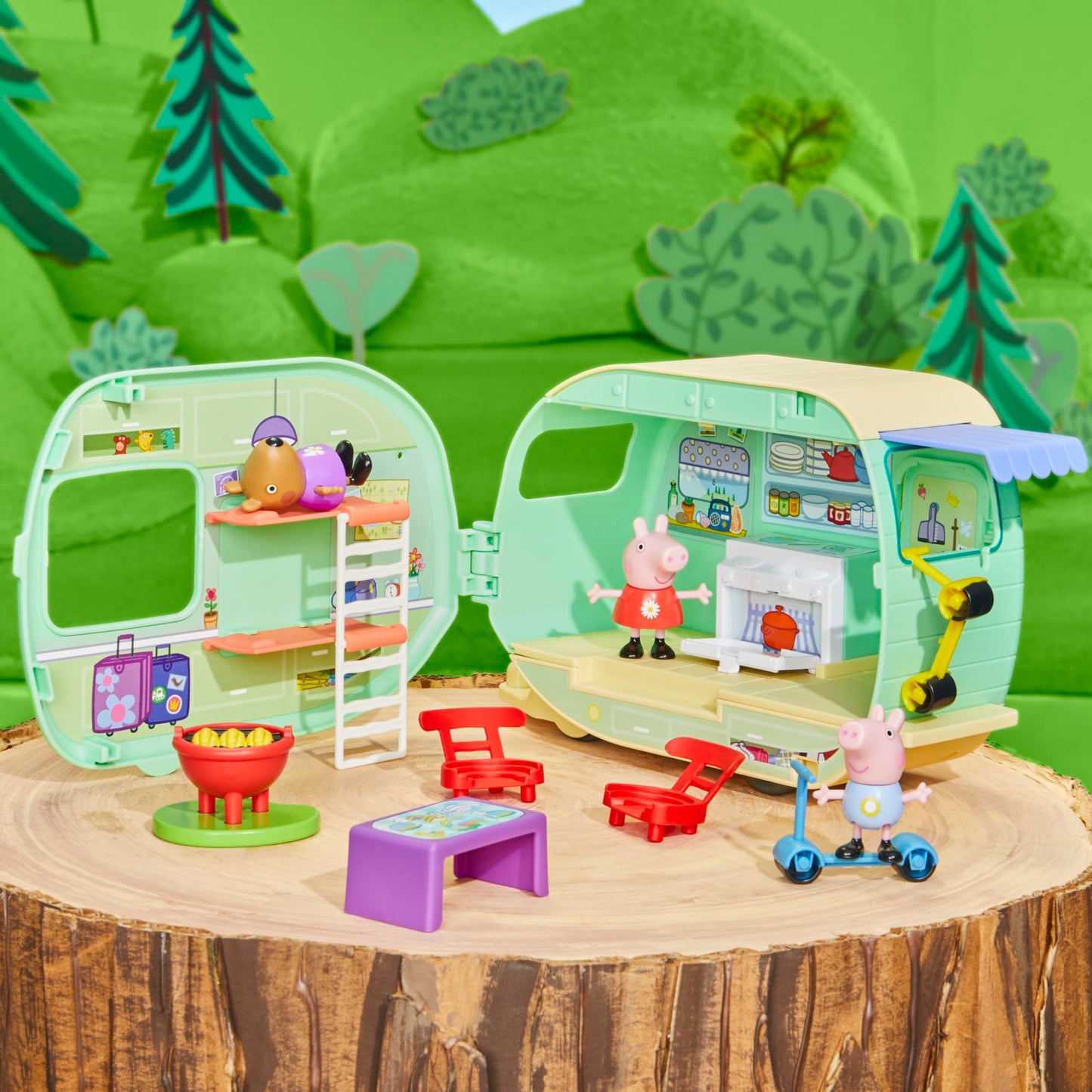 Peppa Pig Peppa's Caravan Playset, Pink