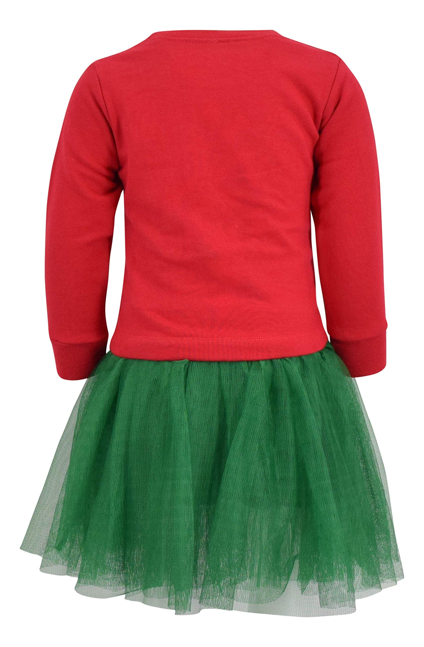 Unique Baby Girls Reindeer is My Bestie Christmas Tutu Dress (6) Red