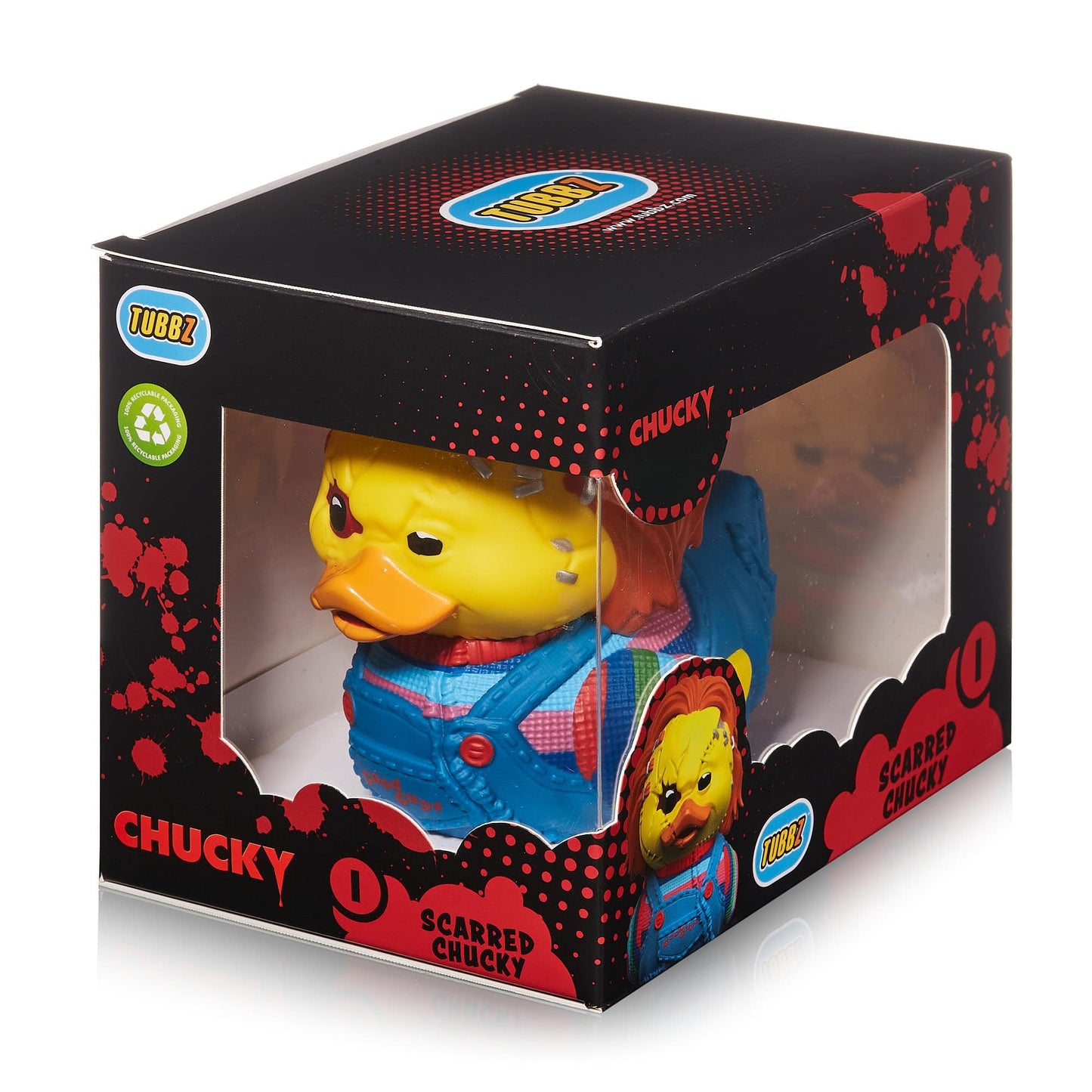 TUBBZ Boxed Edition Scarred Chucky Collectible Vinyl Rubber Duck Figure - Official Chucky Merchandise - TV, Movies & Video Games