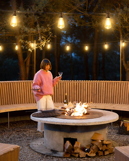 Doukedge Outdoor String Lights Waterproof, 25 Feet Patio Lights with 13 ST38 Edison Bulbs(1 Sqare), Hanging Lights with Plug in Cord for Porch, Blacony, Backyard, Bistro, Garden, 2700K