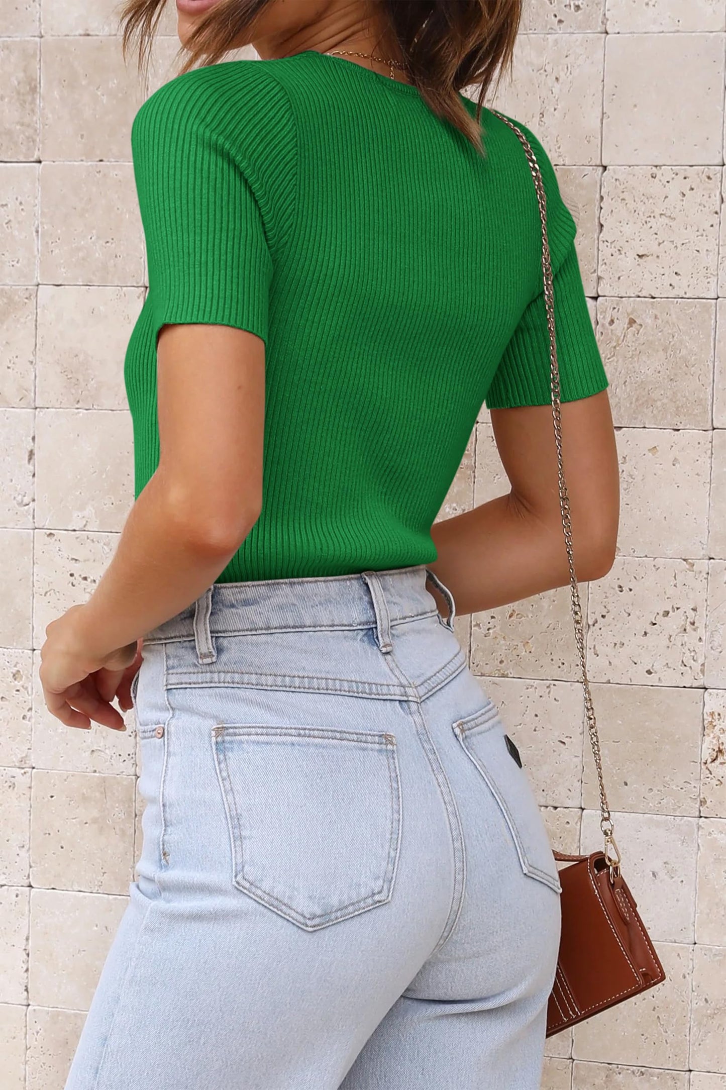 ATHMILE Christmas Sweaters for Women T Shirt Casual Crewneck Tops Slim Fit Basic Tees