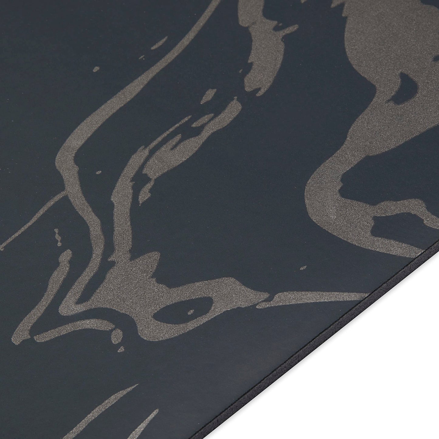 Gaiam Dry-Grip Yoga Mat - 5mm Thick Non-Slip Exercise & Fitness Mat for Standard or Hot Yoga, Pilates and Floor Workouts - Cushioned Support, Non-Slip Coat - 68 x 24 Inches - Marbled