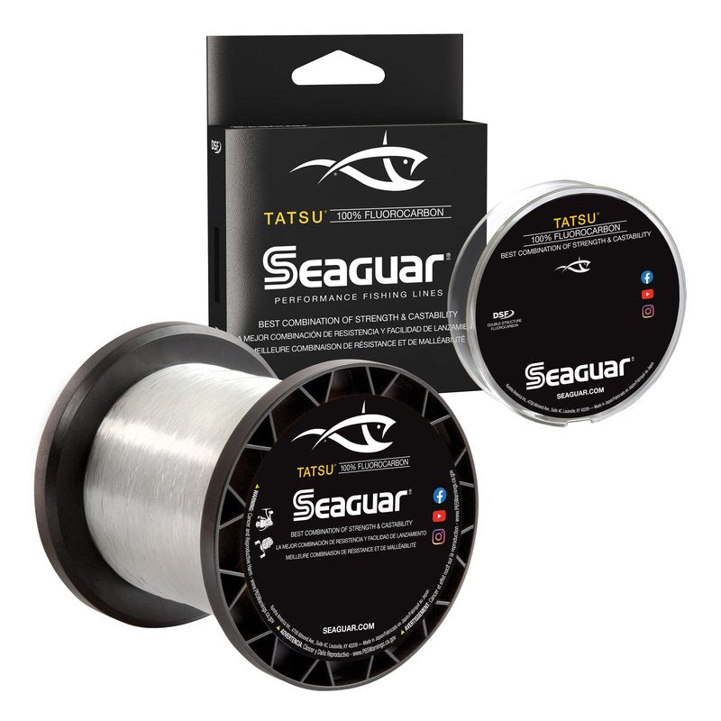 Seaguar Tatsu 100% Fluorocarbon Fishing Line DSF, 8lbs, 1000yds Break Strength/Length - 08TS1000