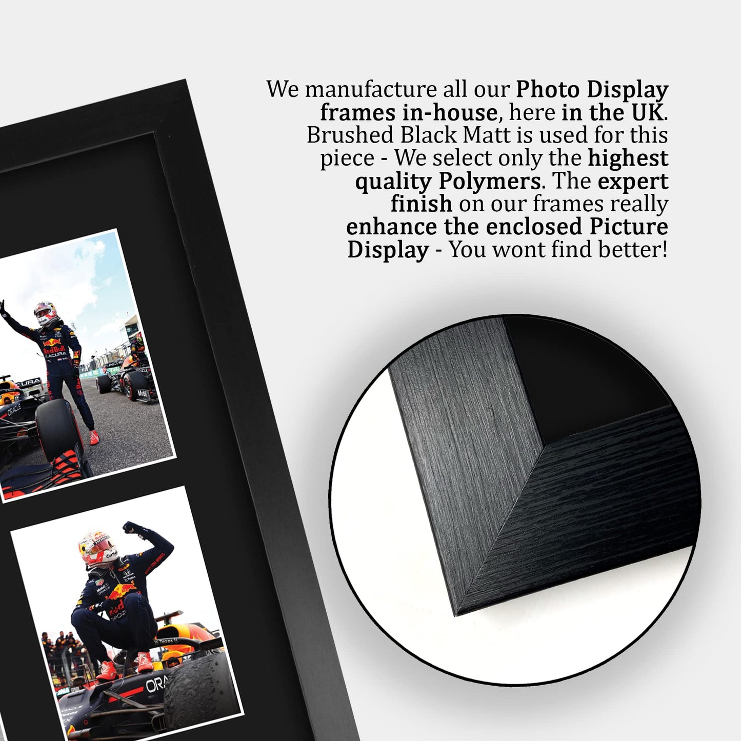 HWC Trading FR A3 Max Verstappen Gifts Printed Signed Autograph Presentation Display for F1 Formula 1 Racing Fans - A3 Framed
