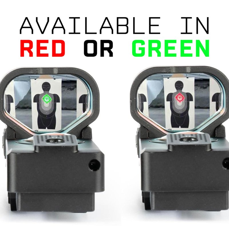 Monstrum Ares V2 Open Reflex Dot Sight for Rifles and Long Guns | with Shake Awake Illumination | Green Dot | A1 Circle Cross Reticle