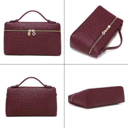 Rejolly Crossbody Bag for Women Small Pouch Top-Handle Leather Bag Designer Shoulder Handbag Quiet Luxury Trendy Purse