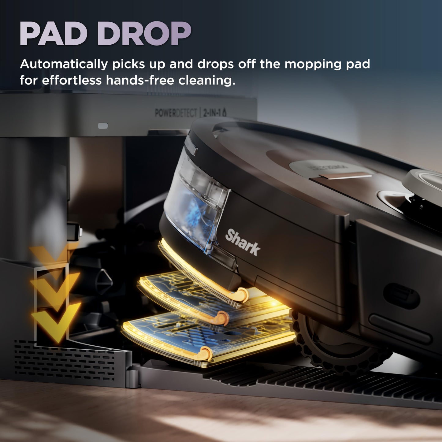 Shark AV2501S AI Ultra Robot Vacuum, with Matrix Clean, Home Mapping, 30-Day Capacity HEPA Bagless Self Empty Base, Perfect for Pet Hair, Wifi, Dark Grey