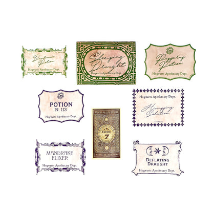 Conquest Journals Harry Potter Potions Labels Vinyl Stickers, Set of 60, Official Labels from The Wizarding World, Waterproof & UV Resistant, Great for All Your Gadgets, Potterfy All The Things