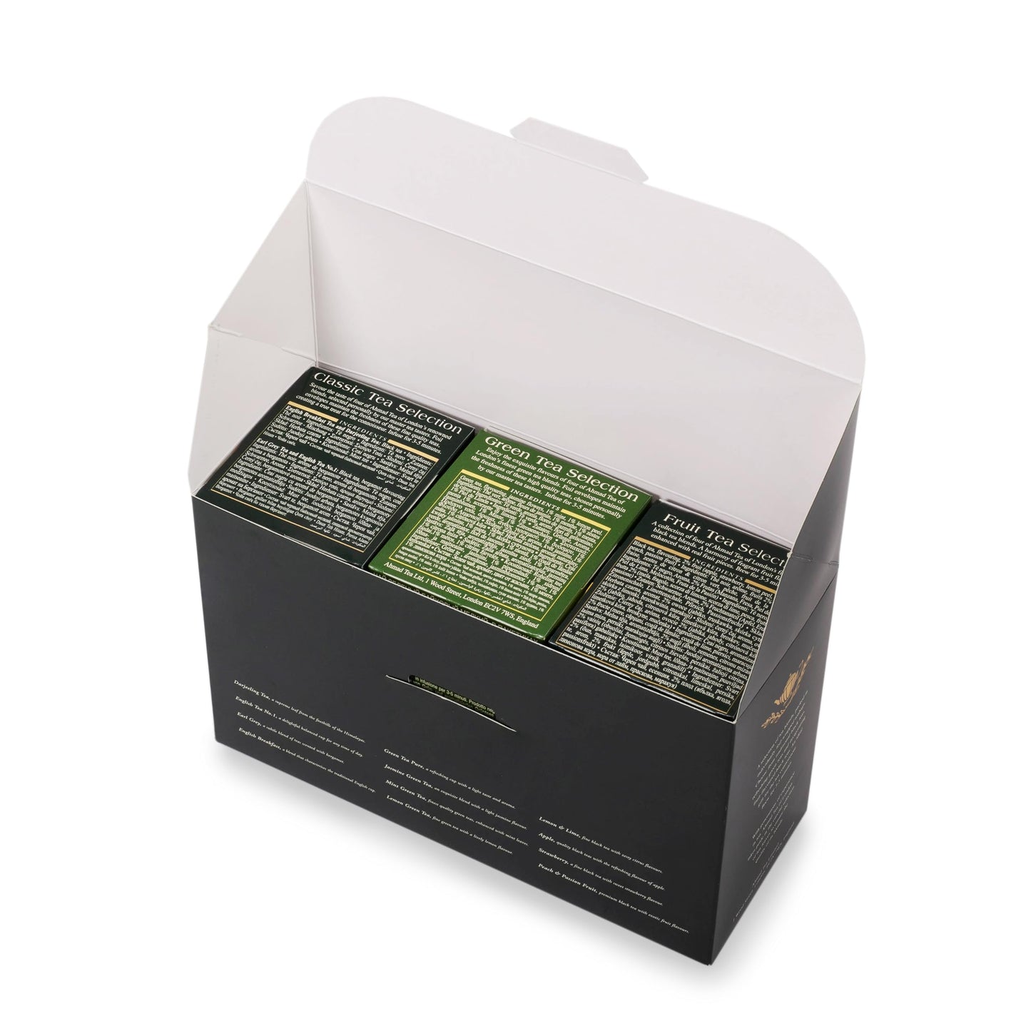 Ahmad Tea Variety Gift Box, 60 Foil Enveloped Teabags, Twelve Teas, 1 Count
