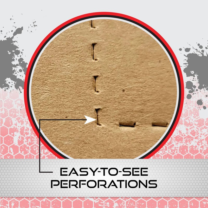 60 Official USPSA Cardboard Targets, Competition Torso Target, Full Size USPSA Cardboard Targets, Silhouette Shooting Target, Rifles, Handguns, & Shotguns, (60 Target Pack, USPSA)