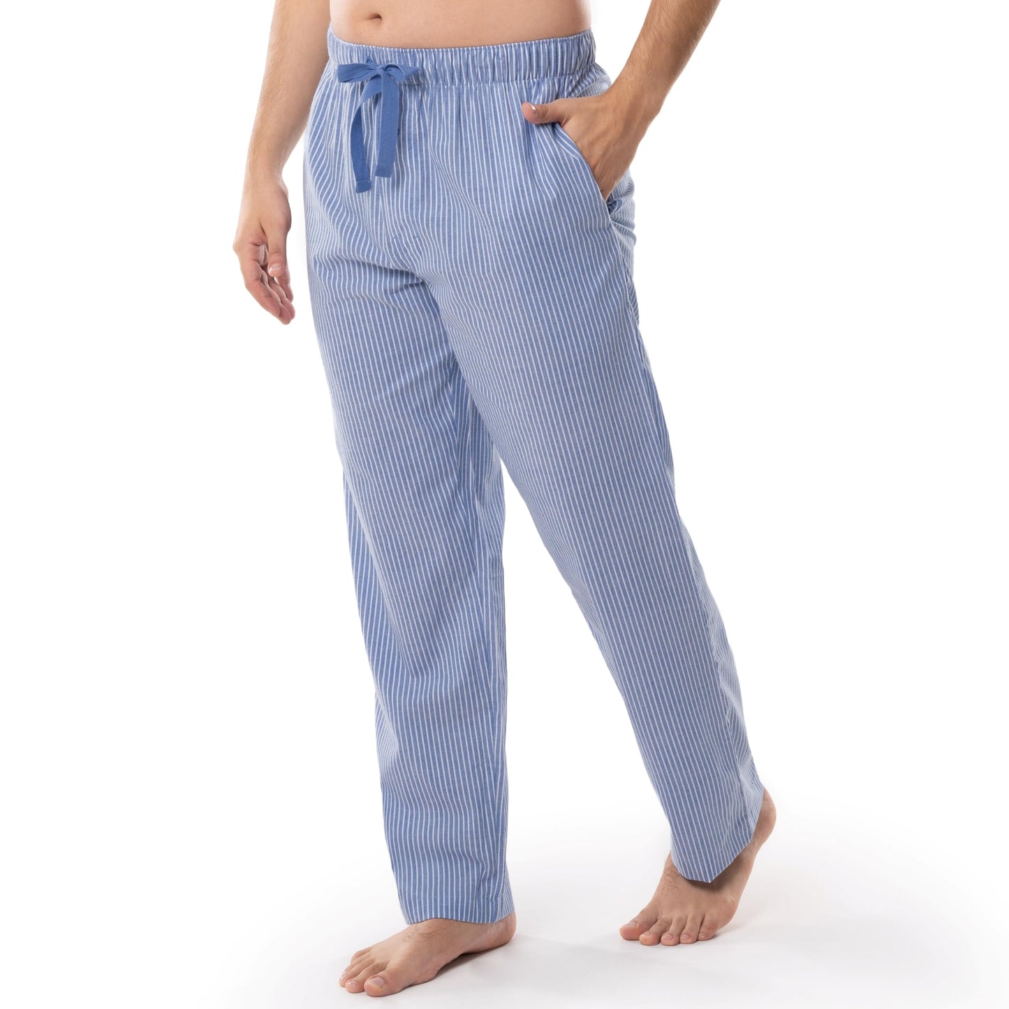 Fruit of the Loom Men's Woven Sleep Pajama Pant, Blue Stripe, 5X-Large