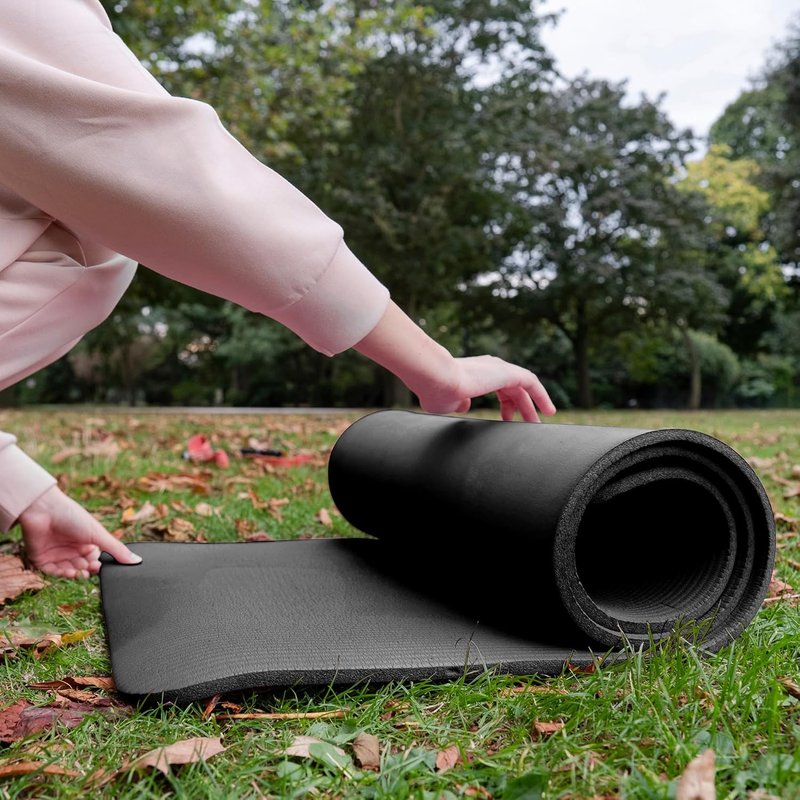 Extra Thick Yoga Mat - 1-Inch High Density Anti-Tear Design | Versatile for All Yoga Styles, Multiple Colors Available