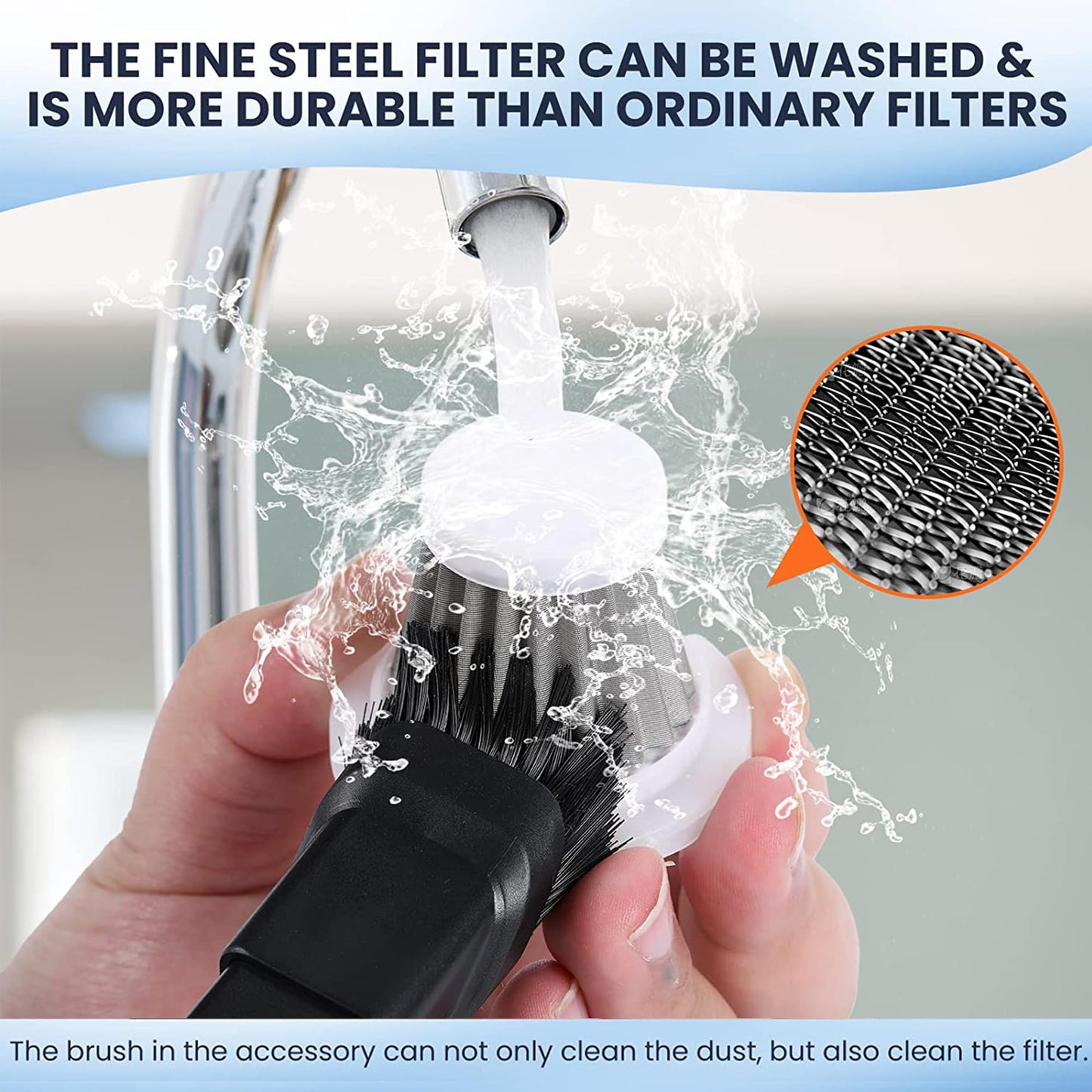 FFFauto Cordless Car Vacuum 14000PA 3 in 1 Brushless Motor Handheld Vacuum Strong Suction Portable Vortex Vacuum Cleaner Mini Small Wireless Vacuum