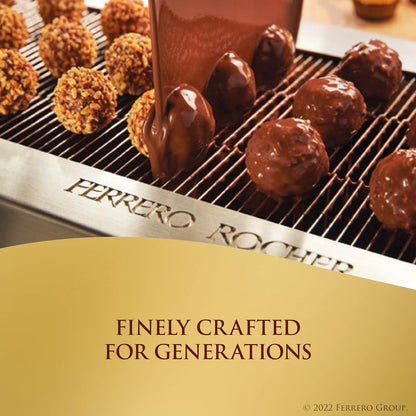 Ferrero Rocher Collection, Premium Gift Set, Hazelnut Milk Chocolate, Dark Chocolate and Coconut, 48 Count, 4.6 oz