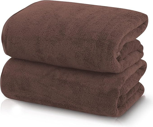 TENSTARS Silk Hemming Bath Towels