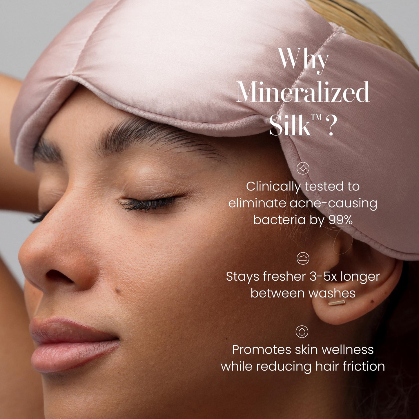 Nodpod Gentle Pressure Sleep Mask | Patented Light Blocking Design for Sleeping, Traveling & Relaxation - Wisteria