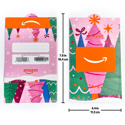 Amazon Physical Gift Card in Mini Envelope - Festive Trees | Christmas, Winter