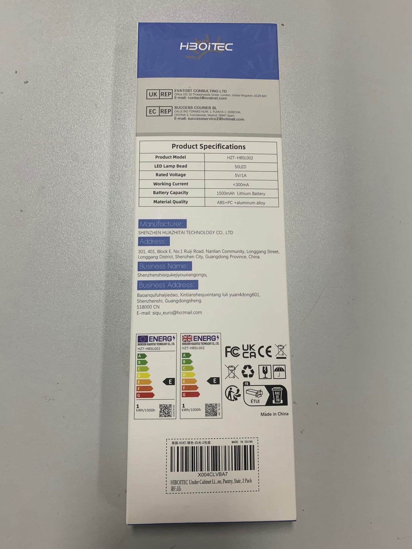 HIBOITEC Cabinet Lighting LED with Motion Sensor, Dimmable Under-Unit Light Kitchen 50 LED Cabinet Light, Cabinet Lighting Wireless USB Cabinet Light Battery for Wardrobe, White Light, 25.5 cm