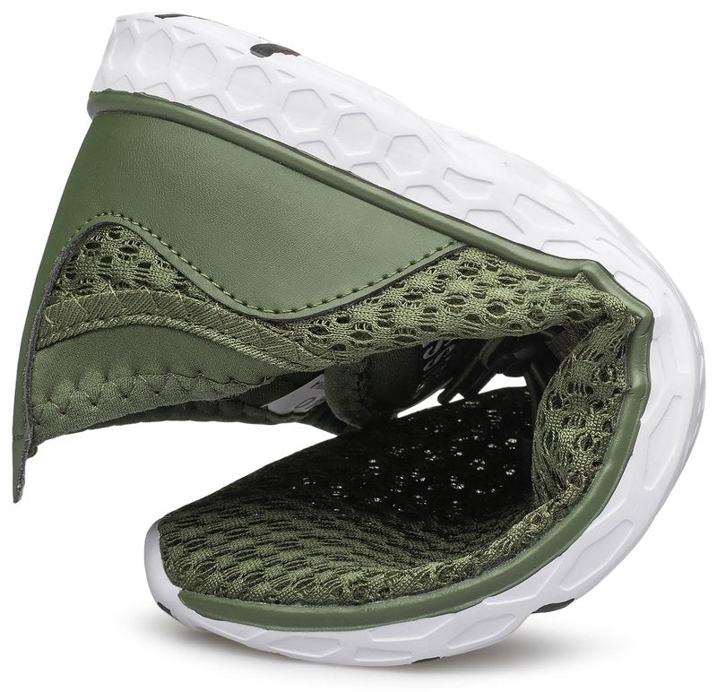 DOUSSPRT Men's Water Shoes Quick Drying Sports Aqua Shoes DarkGreen Size 11