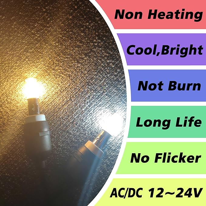 BA15D AC/DC12-24 Volt LED Bulb, Double Contact/DC Bayonet Base, 1076 1142 1176 S8 5 Watt 2700K Warm White for RV Camper Trailer Boat Trunk Interior Lights(Pack of 3)