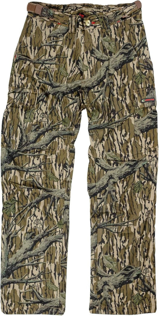 Mossy Oak Men's Camo Hunting Pants - Flexible Cotton Material | Comfortable Fit