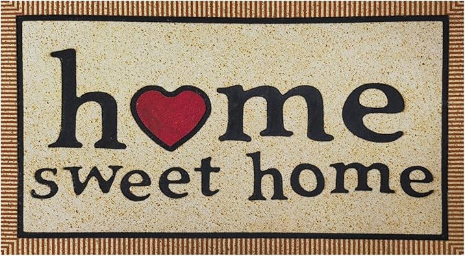 CHICHIC Welcome Door Mat 17x 30 Inch Front Doormat Outdoors for Home Entrance Outdoors Mat for Outside Entry Way Doormat Entry Rugs, Heavy Duty Non Slip Rubber Back Low Profile, Simple Home