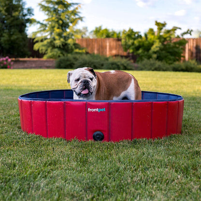 Frontpet Foldable Dog Pool - Collapsible Pet Pool, Bathing Tub and Kiddie Pool, Perfect for Small, for Medium and for Large Dogs (Small - Extra Large)