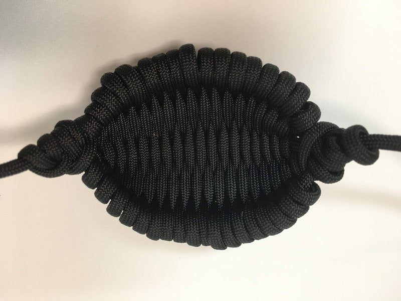 Paracord Shepherd Sling (Old-Fashioned Slingshot) Handmade by David The Shepherd (Black)