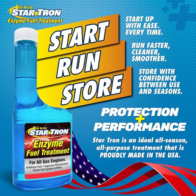 Star Tron Enzyme Fuel Treatment - Concentrated Fuel Stabilizer for Gasoline | 32 Fl. Oz. - Treats Up to 512 Gallons