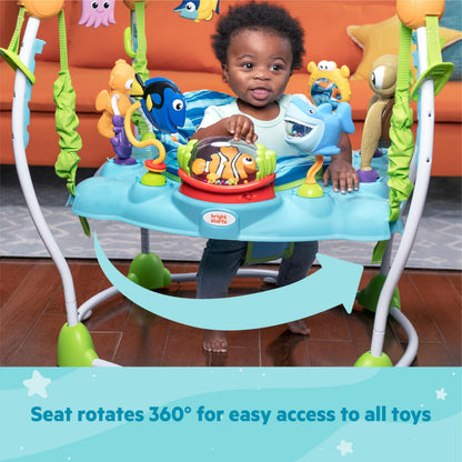 Bright Starts, Disney Baby, Finding Nemo Sea of Activities Jumper, Activity Centre with 13 Activities, Lights, Music and Ocean Sounds, Adjustable Height, 360° Rotation, Ages 6 Months +