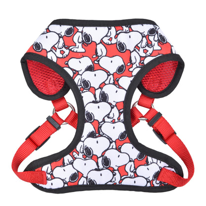 Peanuts for Pets Charlie Brown Snoopy Red Dog Harness, Medium - White Dog Harnesses with Red Features, No Pull Harness, Apparel & Accessories for All Dogs