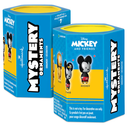 Hallmark Disney Mickey Mouse Mystery Christmas Ornaments, Shatterproof, Set of 2