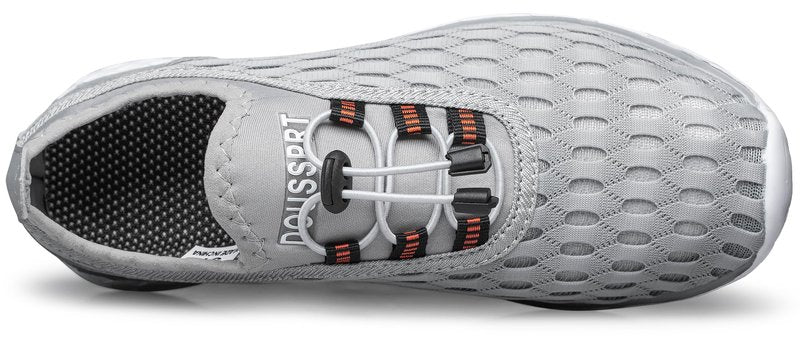 DOUSSPRT Men's Water Shoes Quick Drying Sports Aqua Shoes LightGrey Size 9