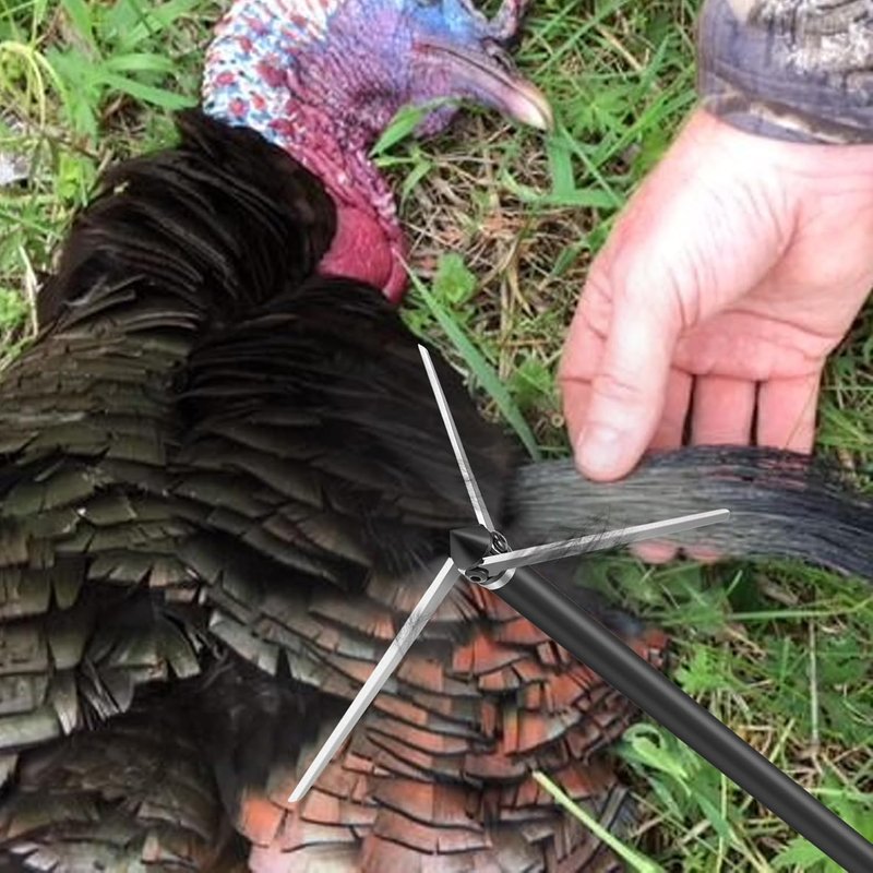 Turkey Hunting Broadheads - 6 Pack 100/125 Grain Stainless Steel | 3 Fixed Blade Archery Tips for Compound & Recurve Bow
