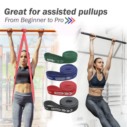 Fittest Pro by Limm Resistance Bands for Legs and Butt, Fabric Exercise Loop Bands Yoga, Pilates, Rehab, Fitness and Home Workout, Strength Bands for Booty