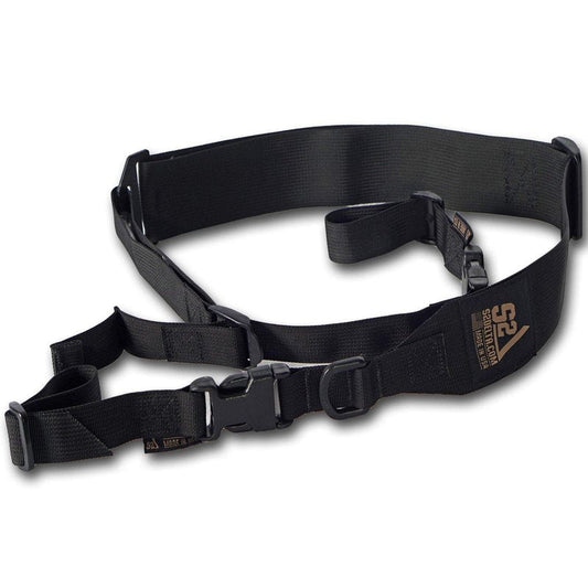 S2Delta - USA Made Premium 2 Point Rifle Sling, Fast Adjustment, Modular Attachment Connections, Comfortable 2” Wide Shoulder Strap