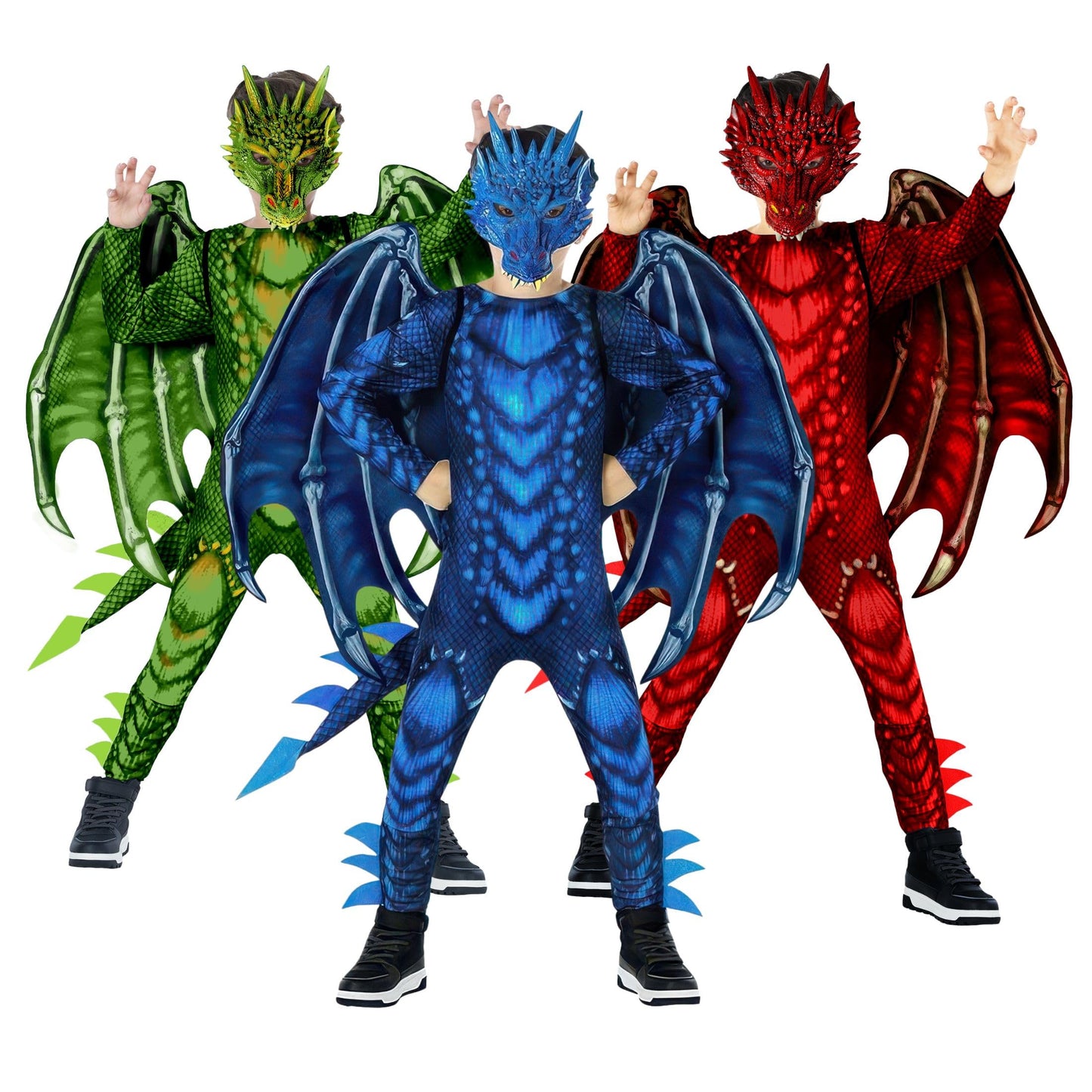 Morph Blue Dragon Costume For Kids, Dragon Wing Costumes For Boys, Halloween Costumes Kids, Boys Halloween Costume, Medium