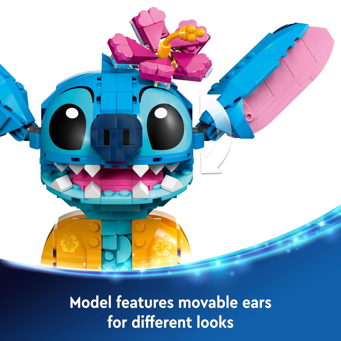 LEGO | Disney Stitch Building Toy for 9 Plus Year Old Kids, Girls & Boys, Creative Play set with Ice-Cream Cone and Character Figure, Fun Birthday Gift for Fans 43249