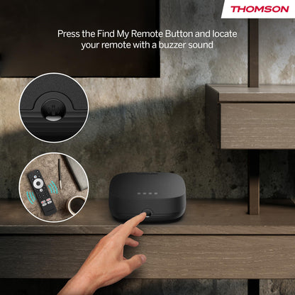 Thomson Streaming Box 270UK Plus, Built-in Speaker for Voice Control, Google TV, Netflix, Disney+, 4K UHD, Streaming via Wi-Fi, Google Cast, 32GB Storage