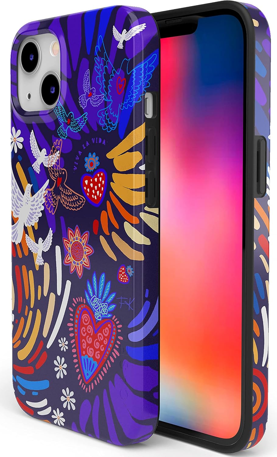 Casely iPhone 13 Case | Field of Flowers | Pastel Floral | Compatible with MagSafe | Classic Ultra Slim Design