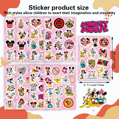 Mouse Stickers, Scrapbooking, 32 Different Sheets, Teacher Reward Stickers Prizes, Mouse Themed Birthday Party Favors Supplies (32 Pack)，Recommended Age 18 (A)