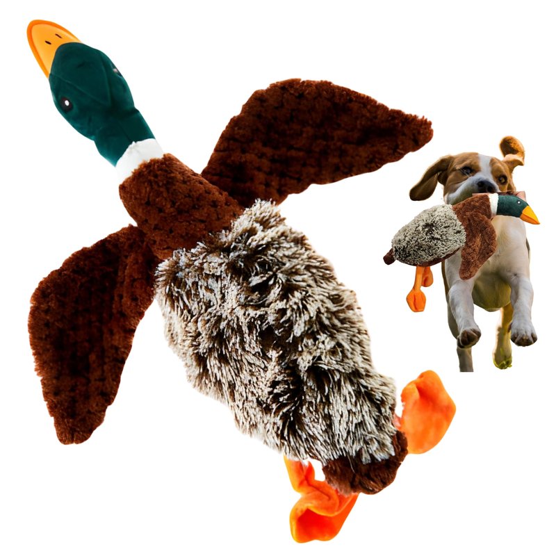 Duck Dog Toy Squeak Toys | Mallard-Shaped | Shaped Pet Toys | Duck Dog Toys for Large Dogs | Mallard Dog Toy | Dog Chew Toys | Stuffed Toys Interactive Animal.
